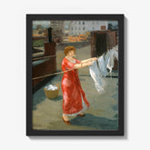 Red Kimono on the Roof by John Sloan - thumbnail_1_bf_676ee8dfe83ae7ff01b29a74